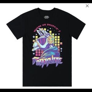 Fortnite Llama Where We Droppin' Black Graphic Tee Size Small